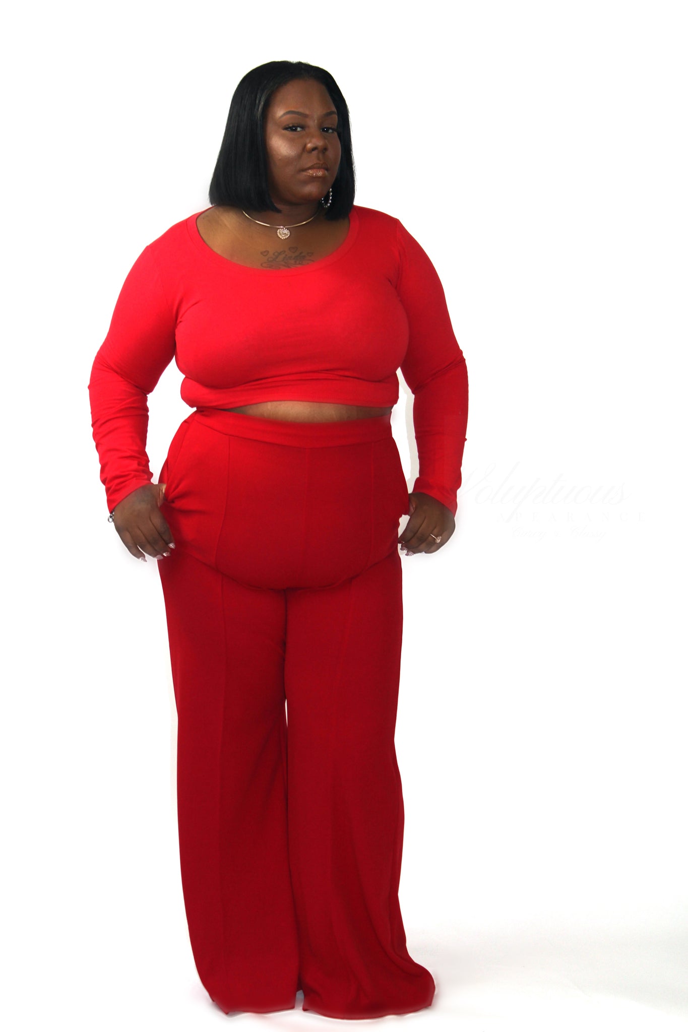 Sally High Waisted Dress Pants – Voluptuous Appearance Sally High Waisted Dress Pants – Voluptuous Appearance