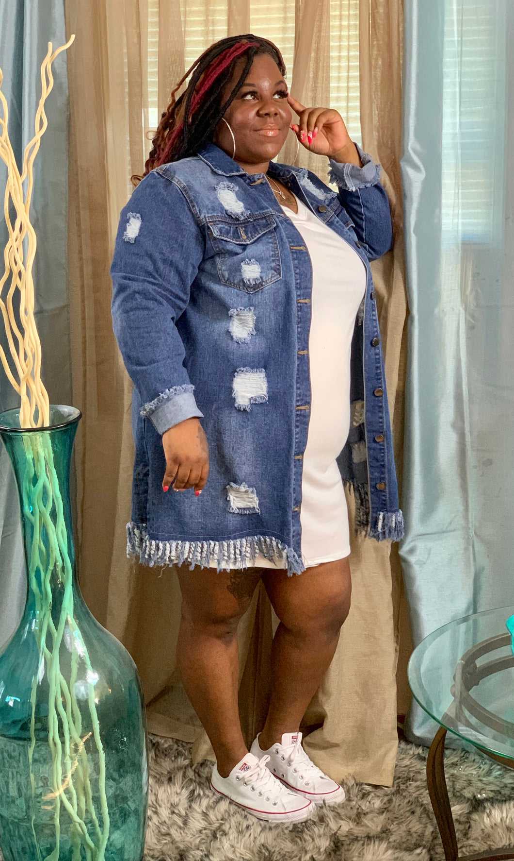 Distressed Denim Jacket