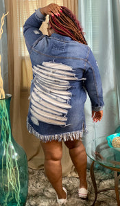 Distressed Denim Jacket