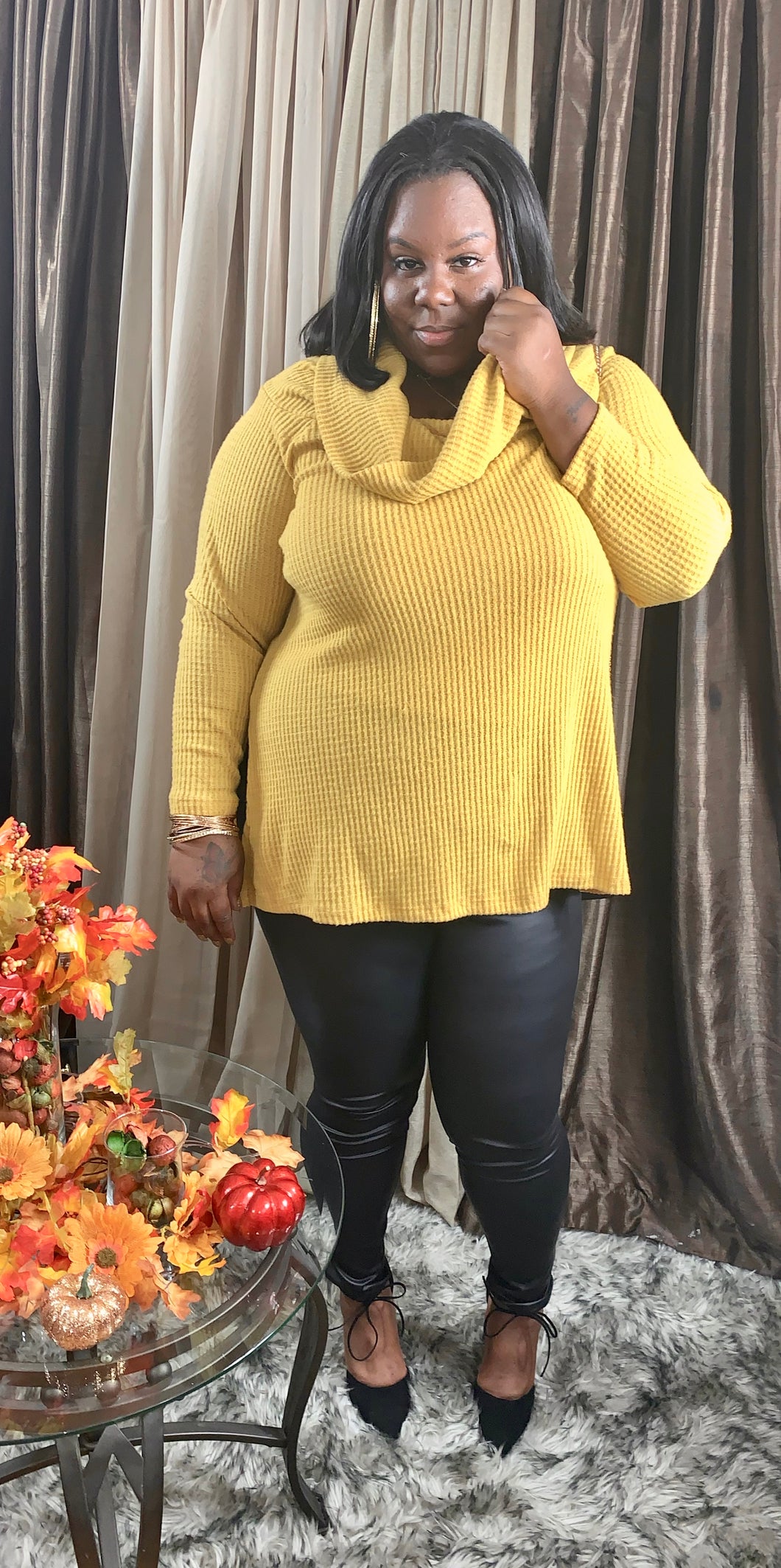 Waffle Brushed Sweater