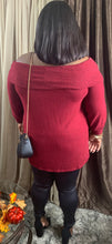 Load image into Gallery viewer, Off Shoulder Long Sleeve Sweater